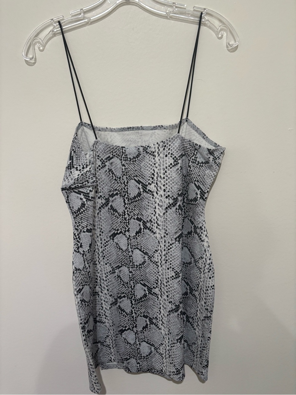 Snake Print Dress with Thin Straps - Picture 5 of 7
